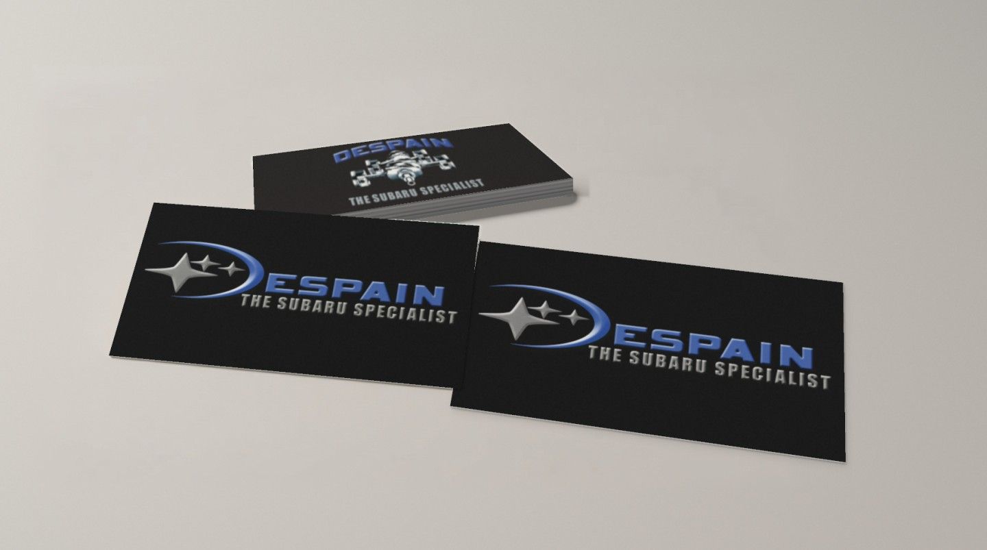 DeSpain The Subaru Specialist business cards.